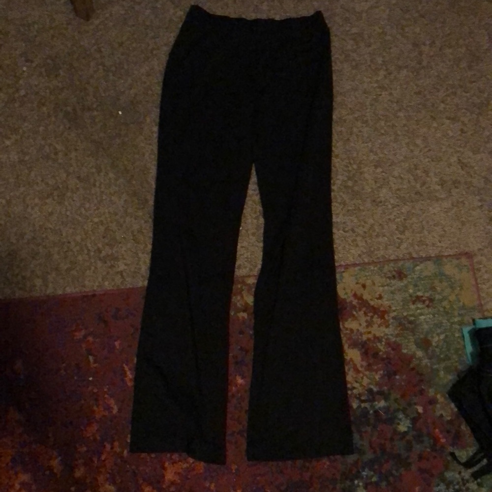 Black Varsity track pants